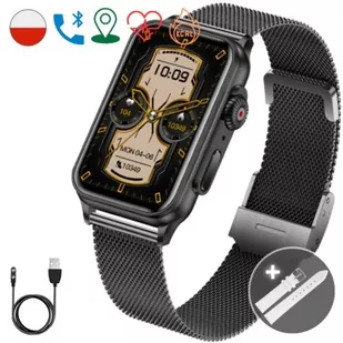 Rubicon Mini Czarny na bransolecie - Smartwatch - miniaturka - grafika 1