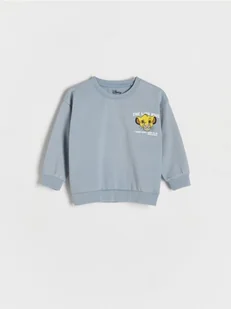 Reserved - Bawełniany longsleeve Król Lew - jasnoniebieski - Bluzki dla niemowląt - miniaturka - grafika 1