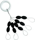 Inne akcesoria dla wędkarzy - Jaxon Duże stopery gumowe 5x9mm czarne - miniaturka - grafika 1