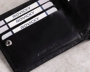 Skórzany Portfel Męski Z Systemem Rfid Zamykany Na Zatrzask Lumarko! - Portfele - miniaturka - grafika 9