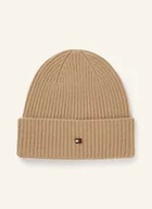 Czapki damskie - Tommy Hilfiger Kaszmirowa Czapka braun - miniaturka - grafika 1