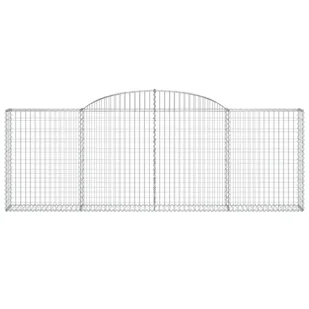 vidaXL Kosze gabionowe, 17 szt, 300x30x100/120cm, galwanizowane żelazo - Ogrodzenia - miniaturka - grafika 5