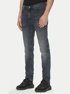 Spodnie męskie - HUGO Jeansy 50542675 Szary Extra Slim Fit - miniaturka - grafika 1