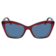 Okulary przeciwsłoneczne - KARL LAGERFELD KL6105S Okulary, Wine/Azure, 54/17/140 dla kobiet, Wino/Azure - miniaturka - grafika 1