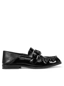 Mokasyny damskie - Badura Mokasyny CAMELLIA-V1792-255 Czarny - miniaturka - grafika 1