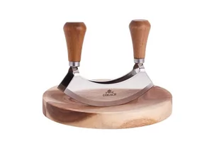 Gerlach Tasak do ziół z deską NATUR 5901035505841 - Noże kuchenne - miniaturka - grafika 1