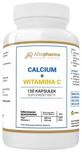 Suplement diety, AltoPharma, Calcium 400mg + Vitamina C, 120 Kaps. - Witaminy i minerały - miniaturka - grafika 1