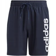 Spodenki męskie - Spodenki męskie adidas Aeroready Essentials Chelsea Linear logo granatowe I - miniaturka - grafika 1
