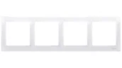 Klawisze i ramki - Simon 54 Premium Ramka poczwórna antybakteryjna biała /do karton-gips/ DRK4/AB11 - miniaturka - grafika 1