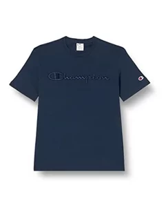 Koszulki męskie - Champion T-shirt męski, granatowy (Eco-future), XXL - grafika 1