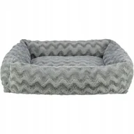 Legowiska dla psów - Trixie Vital Loki bed, recycled, square, 100 × 70 cm, grey - miniaturka - grafika 1