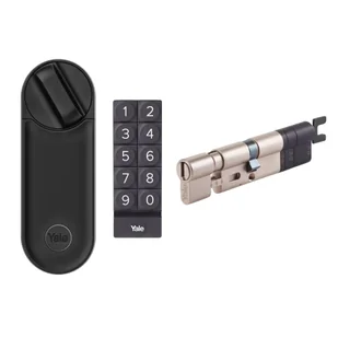 Zestaw inteligentny zamek Yale Linus® Smart Lock L2 czarny z regulowaną wkładką Yale Linus® i klawiaturą - Systemy inteligentnych domów - miniaturka - grafika 1