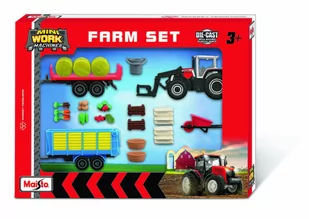 Maisto 12564 Traktor Massey Zestaw Z Mini Farmą - Samochody i pojazdy dla dzieci - miniaturka - grafika 1