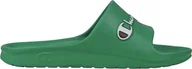 Klapki i japonki męskie - Klapki męskie Champion Cabana Slide zielone S22413 GS130 42 - miniaturka - grafika 1