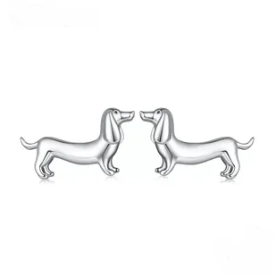 Kolczyki srebrne jamnik piesek york szczeniak 925 Boamer - Kolczyki - miniaturka - grafika 1