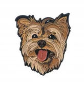 Broszki - PRZYPINKA, BROCHA, BROSZKA, PIN - PIĘKNY PIESEK YORK - Yorkshire terrier - miniaturka - grafika 1