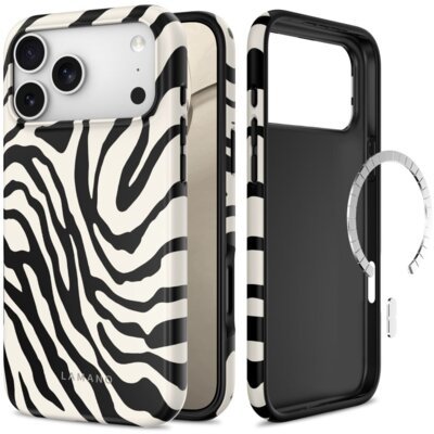 Etui TECH-PROTECT Lamano MagSafe do Apple iPhone 17 Pro/18 Pro Biało-czarny