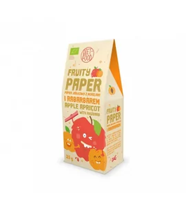Diet-Food Papier owocowy jabłko+morela+rabarbar 25g Dzień Kobiet | Taniej o 8% - Zdrowa żywność - miniaturka - grafika 1