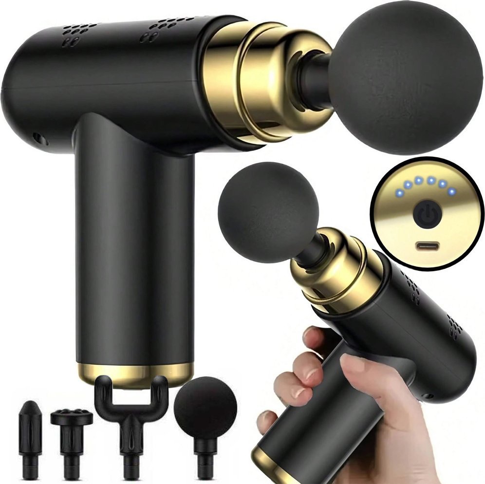Verk Mini pistolet do masażu ciała mocny masażer massage gun przenośny Mini pistolet do masa?u cia?a mi??ni mocny masa?er massage gun przeno?ny