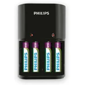 Ładowarki i akumulatory - Philips Ładowarka akumulatorów AA AAA + 4 x AA 2100mAh (SCB1450NB/12) - miniaturka - grafika 1