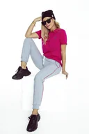 Spodnie sportowe damskie - Spodnie dresowe idealne na letnie wieczory - miniaturka - grafika 1