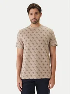 Koszulki męskie - Guess T-Shirt M6GP34 K3200 Beżowy Relaxed Fit - miniaturka - grafika 1