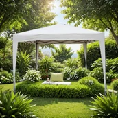 Pawilony ogrodowe - Pawilon szybkorozkładający 295 x 295 x 260 cm kremowy - miniaturka - grafika 1