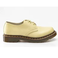Półbuty damskie - Dr. Martens 1461 Virginia Pastel Yellow Virginia brązowe - miniaturka - grafika 1