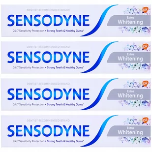 Sensodyne, Extra Whitening, Pasta do zębów, 4 szt. - Pasty do zębów - miniaturka - grafika 1