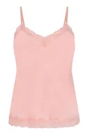Koszulki i topy damskie - Hunkemöller Top z aksamitnej koronki Różowy - miniaturka - grafika 1