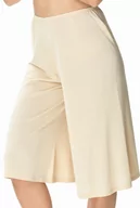 Bielizna nocna - Półhalkospodnie damskie Anastazja szeroka nogawka ecru 42 - miniaturka - grafika 1