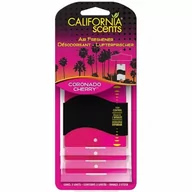 Zapachy samochodowe - Zapach samochodowy CALIFORNIA SCENTS Paper Air Freshener- Coronado Cherry, 3 pak - miniaturka - grafika 1