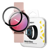 Akcesoria do smartwatchy - Hybrydowe szkło ochronne do Samsung Galaxy Watch Active 2 40mm czarny WOZINSKY - miniaturka - grafika 1