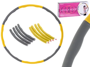 Hula Hop z masażerem żółto-szary 85cm - Akcesoria do masażu - miniaturka - grafika 1