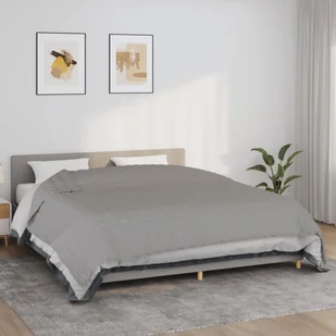 Vidaxl Koc Obciążeniowy, Szary, 235X290 Cm, 11 Kg, Tkanina - Koce - miniaturka - grafika 1
