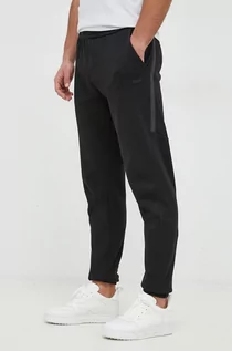 Spodnie męskie - Calvin Klein spodnie dresowe męskie kolor czarny gładkie - grafika 1