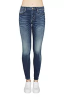 Spodnie damskie - Armani Exchange J01 dżinsy damskie Super Skinny, Ciemnoniebieski sprany, 25 - miniaturka - grafika 1