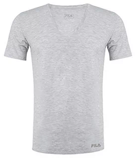 Koszulki męskie - Fila Męska koszulka Fu5001 T-shirt męski szary szary L FU5001 - grafika 1