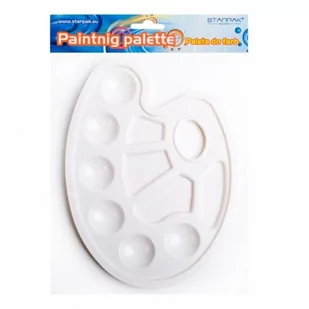 Starpak Paleta do farb owalna biała - Przybory szkolne - miniaturka - grafika 2