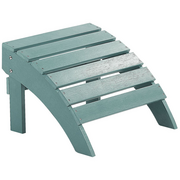 Fotele i krzesła ogrodowe - Shumee Podnóżek ogrodowy turkusowy ADIRONDACK 270288 - miniaturka - grafika 1