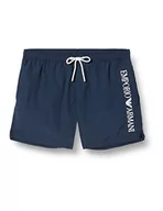 Kąpielówki męskie - giorgio armani spa Bokserki męskie z logo Swim Trunks, granatowe, rozmiar 48, granatowy - miniaturka - grafika 1