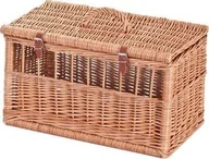 Transportery dla kotów - WickerPL Dove Wiklinowa klatka na gołębie Transporter dla zwierząt 50x30 H30 cm - miniaturka - grafika 1