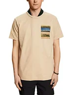Koszulki męskie - ESPRIT Collection Męski T-shirt 043EO2K305, 285/SAND, M, 285 / piasek, M - miniaturka - grafika 1