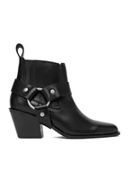 Botki damskie - Badura Botki EO-BONNIE-501-25 Czarny - miniaturka - grafika 1