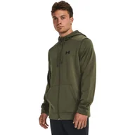 Bluzy sportowe damskie - Bluza z kapturem Under Armour Fleece Full-Zip Hoodie, Mężczyźni - miniaturka - grafika 1