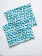 Obrusy i serwetki - Podkładka 2 szt. pod talerze lub na stół turkusowego koloru z wzorem Orientał - miniaturka - grafika 1