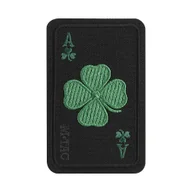 Odzież taktyczna i umundurowanie - M-Tac - Naszywka Szczęśliwa Karta - Cordura 500D - Koniczyna - Czarny - 51391002 - miniaturka - grafika 1