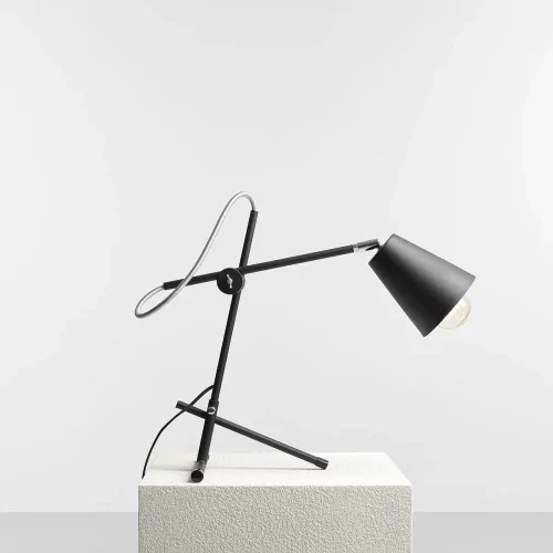 Aldex Arte 1008B1 lampa stołowa lampa 1x60W E27 czarny