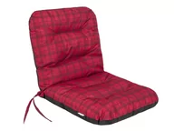 Poduszki na krzesła - Poduszka na krzesło ogrodowe, Natalia, Czerwona kratka, 48x48x48 cm - miniaturka - grafika 1