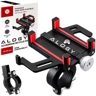 Akcesoria do tabletów i e-booków - Uchwyt rowerowy na kierownicę Alogy Bike Phone Holder do telefonu 55-95mm na rower motor hulajnogę Czarny - miniaturka - grafika 1